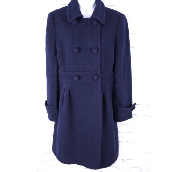 J. Crew Jackets & Blazers - J. Crew Navy Mid Length Classic Peacoat 10